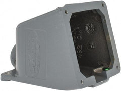 Hubbell Wiring Device-Kellems - 20, 30 Amp, 3/4 Inch Hub Size, Cast Aluminum Pin and Sleeve Angle Back Box - IP54, IP67, 15° Box Angle - Apex Tool & Supply