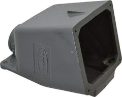 Hubbell Wiring Device-Kellems - 60, 63 Amp, 1-1/4 Inch Hub Size, Cast Aluminum Pin and Sleeve Angle Back Box - IP67, 15° Box Angle - Apex Tool & Supply