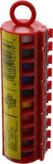 3M - 8' Long x 0.215" Wide, Polyester Film, Write On Handheld Dispenser - Multicolor Background, Self Adhesive, Blank - Apex Tool & Supply