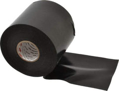 3M - 4" x 100', Black Vinyl Electrical Tape - Series 50, 10 mil Thick, 20 Lb./Inch Tensile Strength - Apex Tool & Supply