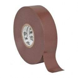 3M - 3/4" x 66', Brown Vinyl Electrical Tape - Series 35, 7 mil Thick, 1,250 V/mil Dielectric Strength, 17 Lb./Inch Tensile Strength - Apex Tool & Supply