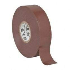 3M - 3/4" x 66', Brown Vinyl Electrical Tape - Series 35, 7 mil Thick, 1,250 V/mil Dielectric Strength, 17 Lb./Inch Tensile Strength - Apex Tool & Supply