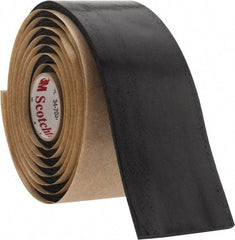 3M - 1-1/2" x 5', Black Rubber Electrical Tape - Series SCOTCHFIL, 125 mil Thick, 575 V/mil Dielectric Strength - Apex Tool & Supply