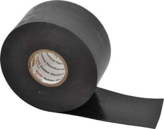 3M - 1-1/2" x 15', Black Rubber Electrical Tape - Series 2242, 30 mil Thick, 750 V/mil Dielectric Strength, 7.5 Lb./Inch Tensile Strength - Apex Tool & Supply