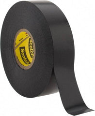 3M - 3/4" x 110', Black Vinyl Electrical Tape - Series 33, 7 mil Thick, Over 1000 V/mil Dielectric Strength, 17 Lb./Inch Tensile Strength - Apex Tool & Supply