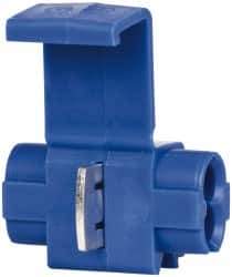 3M - 14 AWG, Blue, IDC, Inline, Pigtail & Tap Quick Splice Connector - 2 Wires - Apex Tool & Supply
