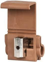 3M - 18 to 10 AWG, Brown, IDC, Tap Quick Splice Connector - 2 Wires - Apex Tool & Supply