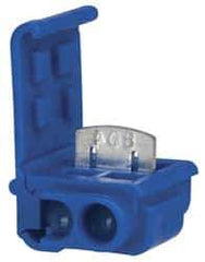 3M - 18 to 16 AWG, Blue, IDC, Tap Quick Splice Connector - 2 Wires - Apex Tool & Supply