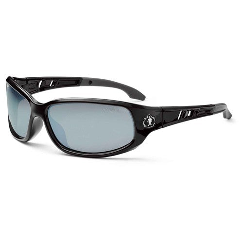 Valkyrie Silver Mirror Lens Black Safety Glasses - Apex Tool & Supply