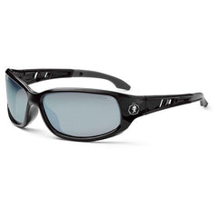 Valkyrie Silver Mirror Lens Black Safety Glasses - Apex Tool & Supply