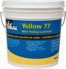 Ideal - 1 Gallon Pail, Yellow Wire Pulling Lubricant Wax - 40 to 120°F, RoHS Compliant, UL Listed - Apex Tool & Supply