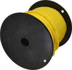 Ideal - 250 Ft. Long, 300 Lb. Load, Polypropylene Rope - 3/8 Inch Diameter, 2,430 Lb. Breaking Strength - Apex Tool & Supply