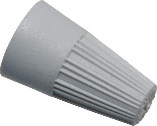 Thomas & Betts - 1, 22 + & 1, 20 to 2, 16 AWG, 300 Volt, Corrosion Resistant, Standard Twist on Wire Connector - Gray - Apex Tool & Supply
