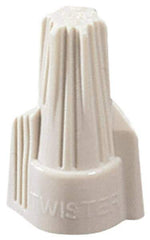 Ideal - 3, 22 to 3, 10 AWG, 600 Volt, Flame Retardant, Wing Twist on Wire Connector - Tan, 221°F - Apex Tool & Supply