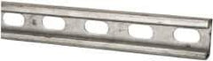 Thomas & Betts - 10' Long x 1-5/8" Wide x 13/16" High, 14 Gauge, Strip Steel, Half Slot Framing Channel & Strut - 0.075" Thick, Pre-Galvanized - Apex Tool & Supply