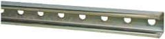 Thomas & Betts - 10' Long x 1-5/8" Wide x 1-5/8" High, 12 Gauge, Strip Steel, Punched Framing Channel & Strut - 0.105" Thick, Gold Galvanized - Apex Tool & Supply