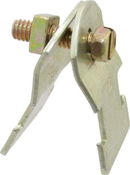 Thomas & Betts - 1/2" Pipe, 16 Gauge" Pipe or Tube Clamp - Gold Galvanized, 650 Lb Capacity - Apex Tool & Supply