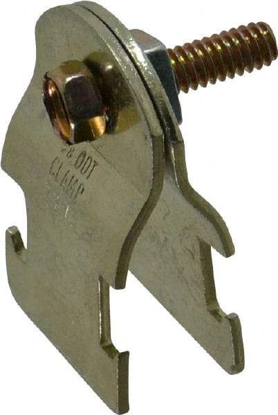 Thomas & Betts - 5/8" Pipe, 16 Gauge" Pipe or Tube Clamp - Gold Galvanized, 650 Lb Capacity - Apex Tool & Supply