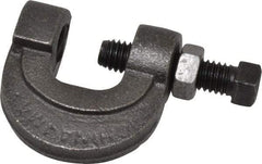 Thomas & Betts - 3/4" Max Flange Thickness, 1/2" Rod L-Clamp with Locknut - 850 Lb Capacity, Steel - Apex Tool & Supply