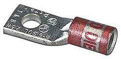 Thomas & Betts - 400 kcmil Wire Noninsulated Compression Connection Square Ring Terminal - 5/8" Stud, 3.53" OAL x 1.41" Wide, Tin Plated Copper Contact - Apex Tool & Supply