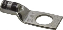 Thomas & Betts - 2 AWG Noninsulated Compression Connection Square Ring Terminal - 1/2" Stud, 1.92" OAL x 3/4" Wide, Tin Plated Copper Contact - Apex Tool & Supply