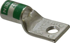 Thomas & Betts - 1 AWG Noninsulated Compression Connection Square Ring Terminal - 1/4" Stud, 1-1/2" OAL x 0.68" Wide, Tin Plated Copper Contact - Apex Tool & Supply
