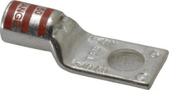 Thomas & Betts - 3/0 AWG Noninsulated Compression Connection Rectangle Ring Terminal - 1/2" Stud, 2.35" OAL x 0.92" Wide, Tin Plated Copper Contact - Apex Tool & Supply
