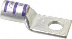 Thomas & Betts - 4/0 AWG Noninsulated Compression Connection Square Ring Terminal - 1/2" Stud, 2-1/2" OAL x 1.03" Wide, Tin Plated Copper Contact - Apex Tool & Supply