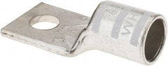 Thomas & Betts - 300 kcmil Wire Noninsulated Compression Connection Square Ring Terminal - 1/2" Stud, 2.7" OAL x 1-1/4" Wide, Tin Plated Copper Contact - Apex Tool & Supply