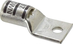 Thomas & Betts - 500 kcmil Wire Noninsulated Compression Connection Square Ring Terminal - 1/2" Stud, 3.3" OAL x 1.61" Wide, Tin Plated Copper Contact - Apex Tool & Supply