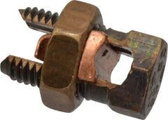 Thomas & Betts - 6 to 2 AWG, Copper Wire Compatible, Copper Alloy, Hex Split Bolt Connector - 1-11/32" OAL, 11/16" Head Width, 7/8" Base Width - Apex Tool & Supply