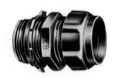 Thomas & Betts - 3-1/2" Trade, Die Cast Zinc Compression Straight EMT Conduit Connector - Noninsulated - Apex Tool & Supply