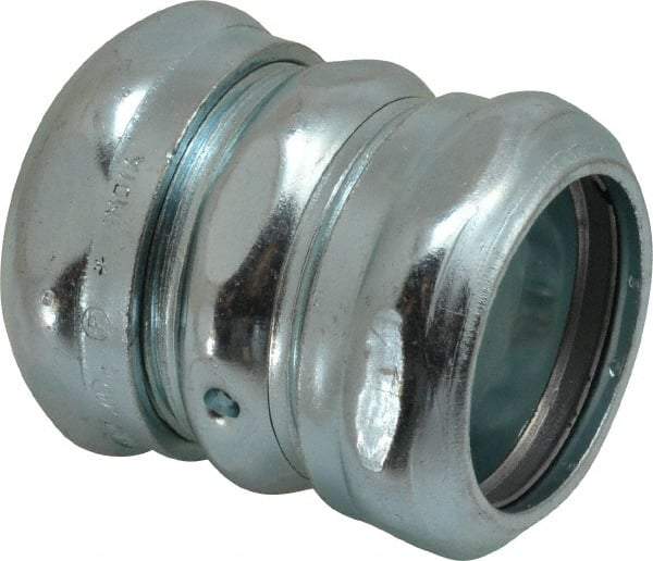 Thomas & Betts - 1-1/4" Trade, Steel Compression EMT Conduit Coupling - Noninsulated - Apex Tool & Supply