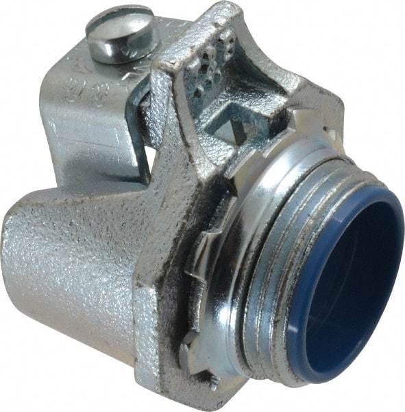 Thomas & Betts - 1" Trade, Malleable Iron Set Screw Straight FMC Conduit Connector - Insulated - Apex Tool & Supply