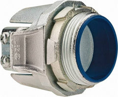 Thomas & Betts - 2-1/2" Trade, Malleable Iron Set Screw Straight FMC Conduit Connector - Insulated - Apex Tool & Supply