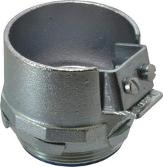 Thomas & Betts - 3" Trade, Malleable Iron Set Screw Straight FMC Conduit Connector - Insulated - Apex Tool & Supply