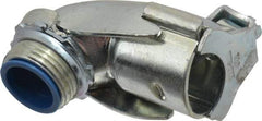 Thomas & Betts - 3/4" Trade, Steel Set Screw Angled FMC Conduit Connector - Insulated - Apex Tool & Supply
