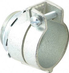 Thomas & Betts - 1" Trade, Malleable Iron Squeeze Clamp Straight FMC Conduit Connector - Noninsulated - Apex Tool & Supply