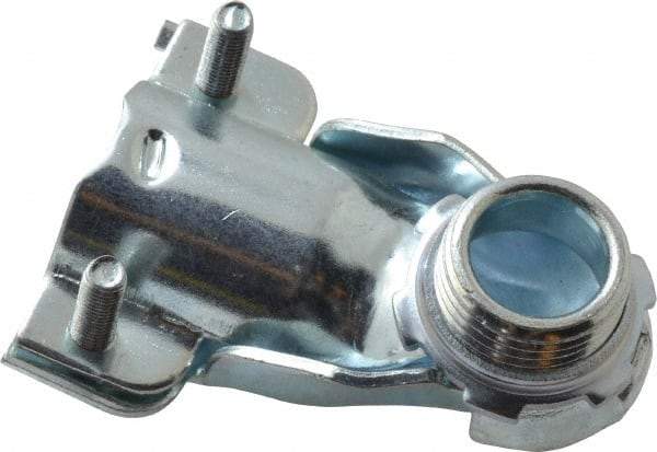 Thomas & Betts - 1/2" Trade, Steel Squeeze Clamp 90° FMC Conduit Connector - Noninsulated - Apex Tool & Supply