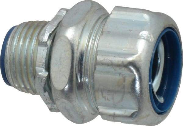 Thomas & Betts - 1/2" Trade, Steel Threaded Straight Liquidtight Conduit Connector - Insulated - Apex Tool & Supply