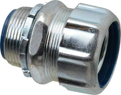Thomas & Betts - 1-1/4" Trade, Steel Threaded Straight Liquidtight Conduit Connector - Insulated - Apex Tool & Supply