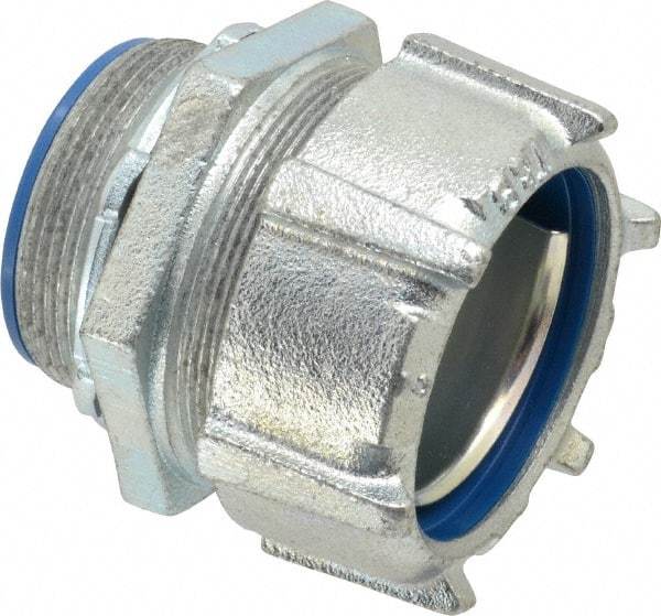 Thomas & Betts - 2" Trade, Steel Threaded Straight Liquidtight Conduit Connector - Insulated - Apex Tool & Supply