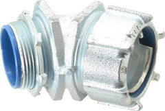 Thomas & Betts - 1-1/2" Trade, Malleable Iron Threaded Angled Liquidtight Conduit Connector - Insulated - Apex Tool & Supply