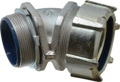 Thomas & Betts - 2" Trade, Malleable Iron Threaded Angled Liquidtight Conduit Connector - Insulated - Apex Tool & Supply