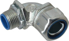 Thomas & Betts - 1/2" Trade, Malleable Iron Threaded Angled Liquidtight Conduit Connector - Insulated - Apex Tool & Supply
