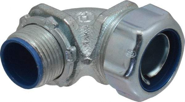 Thomas & Betts - 3/4" Trade, Malleable Iron Threaded Angled Liquidtight Conduit Connector - Insulated - Apex Tool & Supply