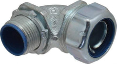 Thomas & Betts - 3/4" Trade, Malleable Iron Threaded Angled Liquidtight Conduit Connector - Insulated - Apex Tool & Supply