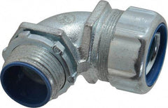 Thomas & Betts - 1" Trade, Malleable Iron Threaded Angled Liquidtight Conduit Connector - Insulated - Apex Tool & Supply