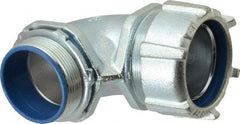Thomas & Betts - 2" Trade, Malleable Iron Threaded Angled Liquidtight Conduit Connector - Insulated - Apex Tool & Supply