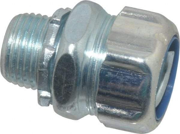 Thomas & Betts - 1/2" Trade, Steel Threaded Straight Liquidtight Conduit Connector - Noninsulated - Apex Tool & Supply